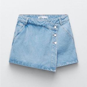 ZARA denim skort light blue XS